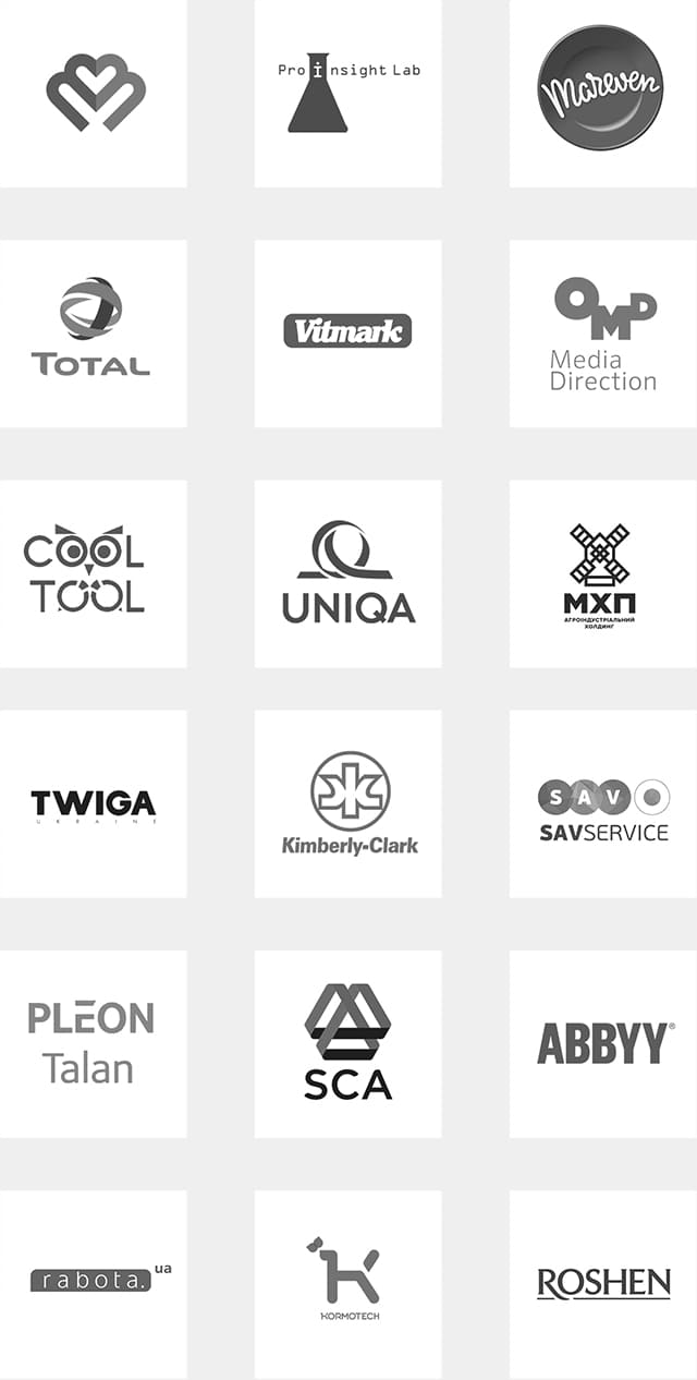 Логотипы партнеров агенста маркетинговых исследований Digdata